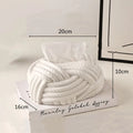 Ceramic Tissue Box Silver Twine Grain Napkin Carton Toilet Paper Holder Napkin Dispenser Holder Home Decoraction Organizers - V.I.P Digital Presence