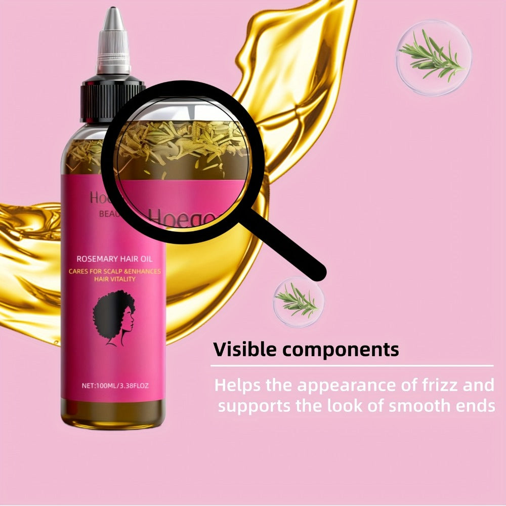 Hair Oil Hoegoa Rosemary Two-Bottle 100ml Gift Set with Pointed Applicators for Hair and Scalp Application — image 12