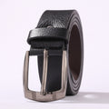Mens Casual Leather Belt With A Pin Buckle For Pants