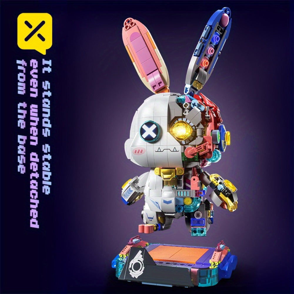 1377-Piece Mechanical Rabbit Building Block Model with Colorful Punk Styling and Rotating Limb Details — image 18
