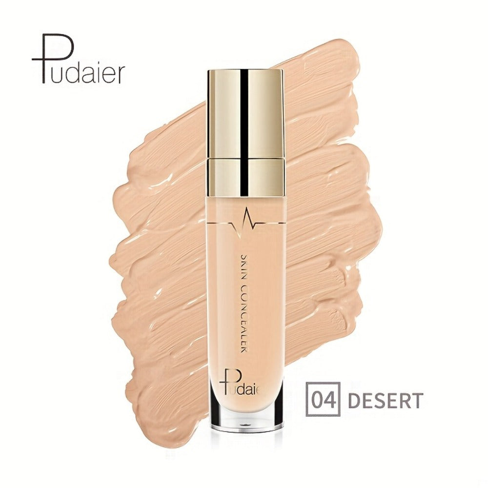 Under Eye Concealer 2PCS Set – Dark Circles & Wrinkle Coverage Waterproof Long-Lasting Liquid Concealer Stick with Plant Squa