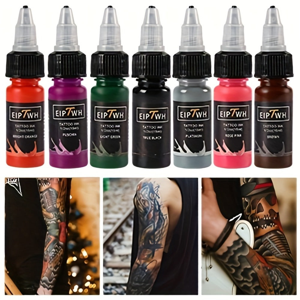 Tattoo Ink EIPTWH 14-Color Set with 15ml Bottles and One Complete Kit Configuration with Item-Specific Color, Capacity and Bo