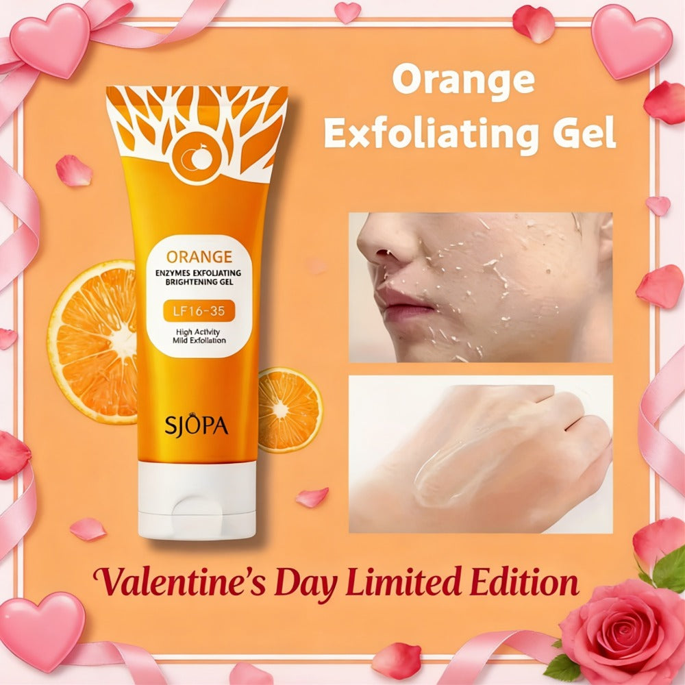 Exfoliating Face Gel 100g - Orange Vitamin C Salicylic Acid Pore Cleansing Physical Exfoliant — image 7