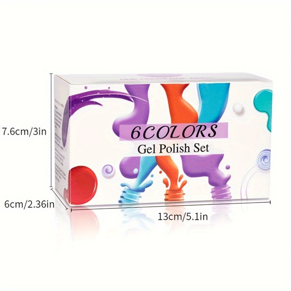 Gel Nail Polish 6-Piece 9D Aurora Magnetic Cat-Eye Set with Pearl-Shell Glitter Effect and UV/LED Soak-Off Cure — image 4