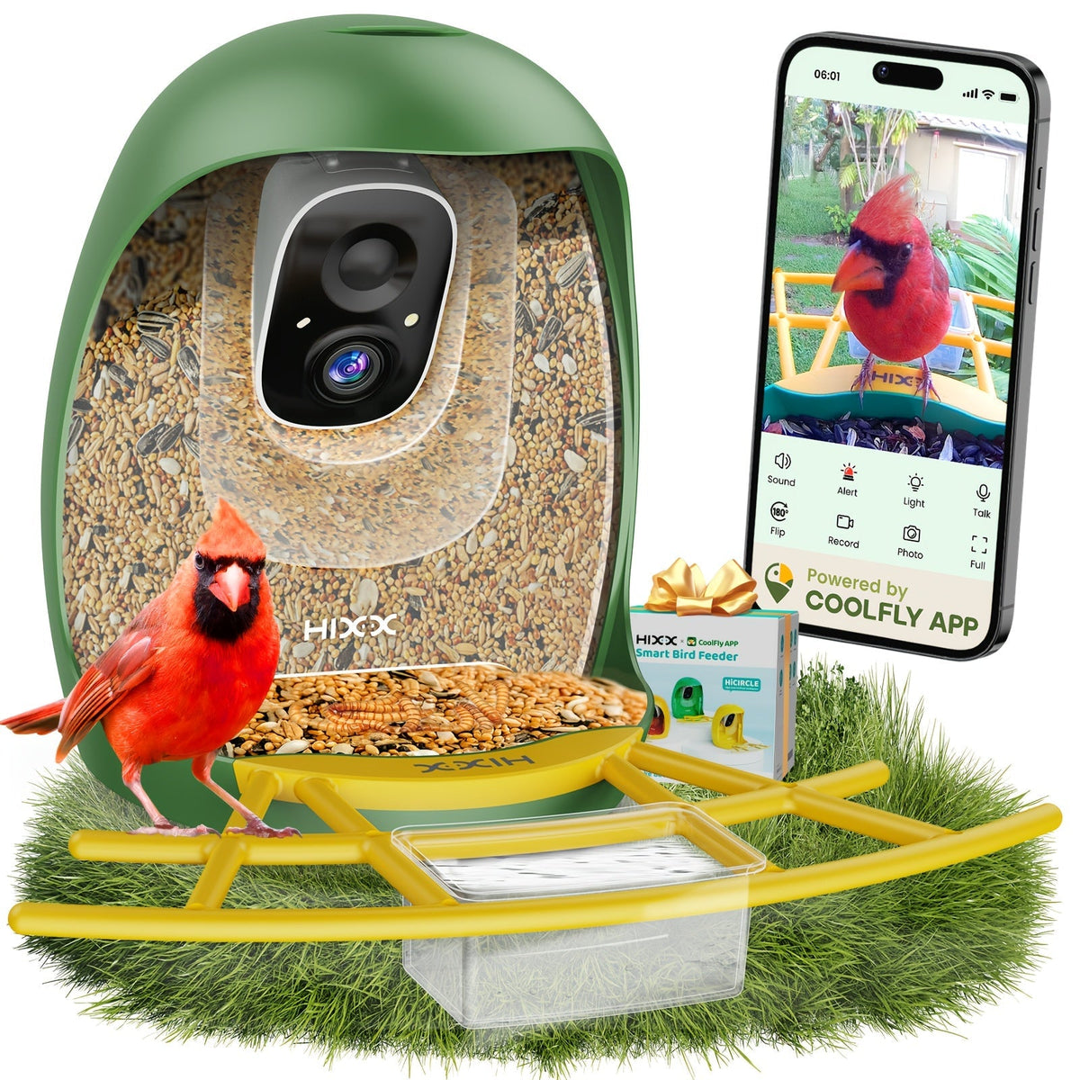 Smart Bird Feeder with Camera AI Bird Identification, 2K HD Live View, Auto Capture & Color Night Vision — image 6