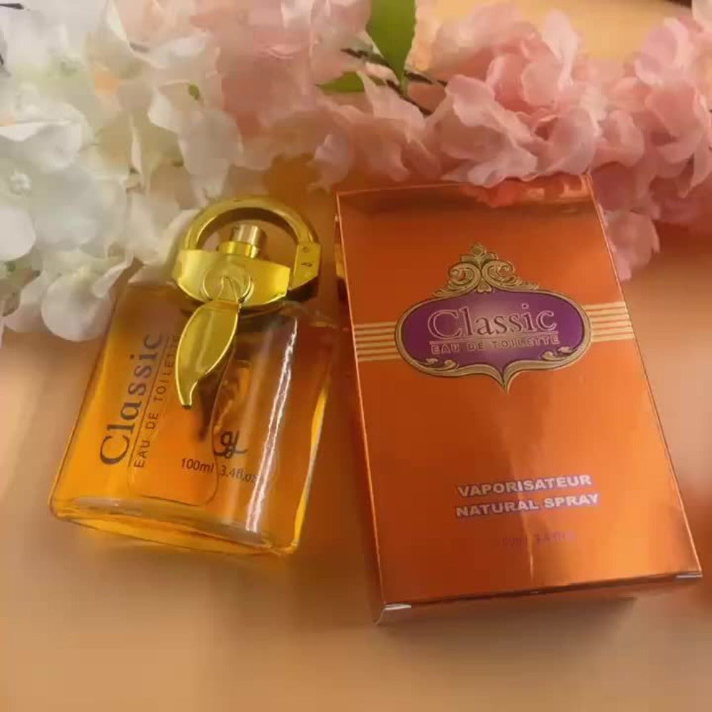 Arabian Perfume for Women - Sultan Amber Dubai Fragrance Spray EDT 100ml 3.4 oz, Intense Floral Amber Scent with Golden Oud O
