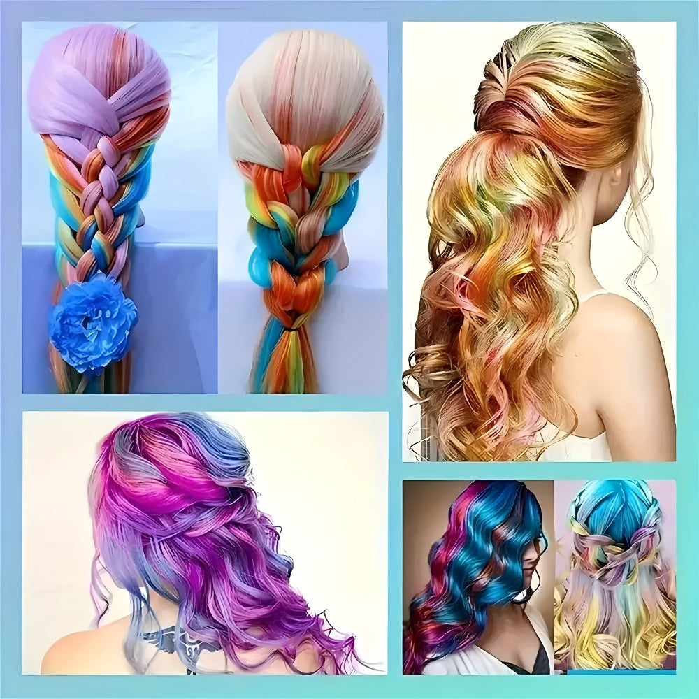 Temporary Hair Chalk Comb Set 11pcs 10 Colors Hair Dye for Bath Time, Home Spa and Personal Care — image 8