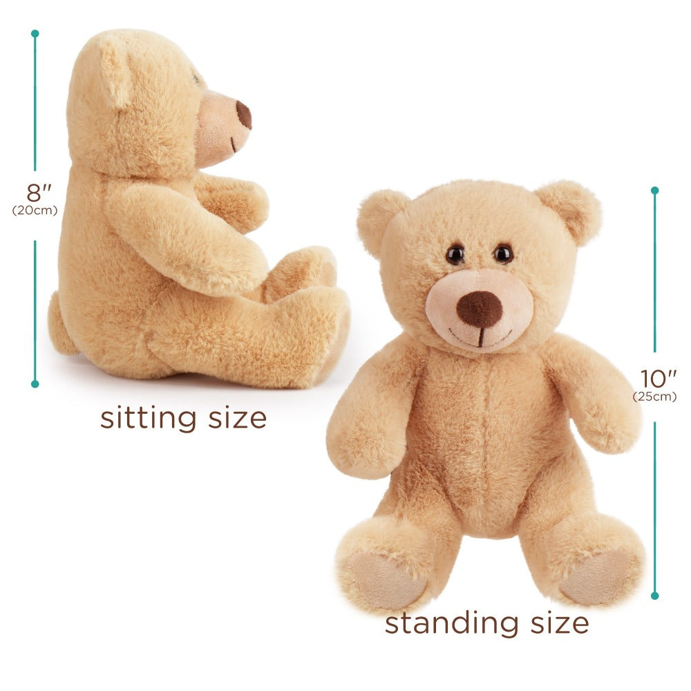 Teddy Bear Bulk Set 5 Pack 8 Inch Small Brown Plush Stuffed Animals with Safe Lock-Washer for Parties, Celebrations and Guest