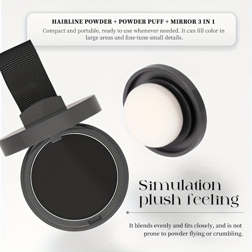 Beard Touch-Up Powder for Men - Instant Gray Coverage Beard Filler for Sparse Patchy Beard for Makeup, Travel and Everyday Va