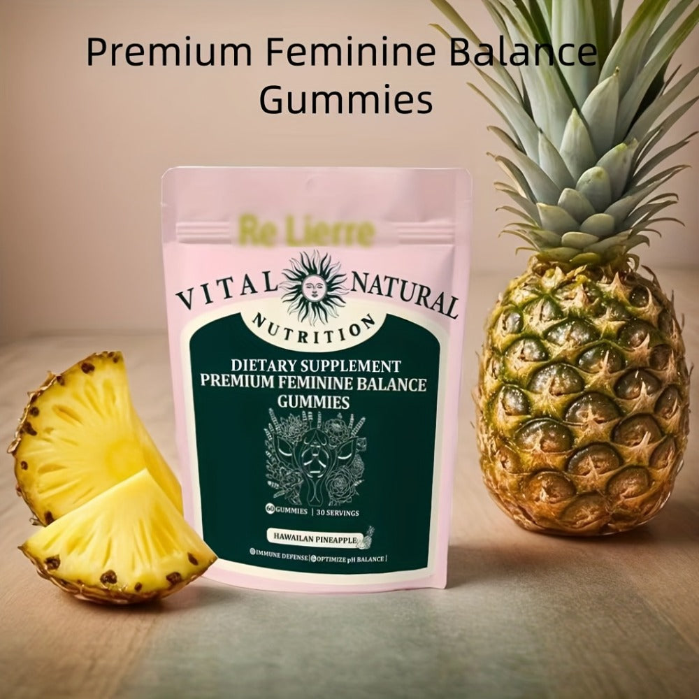 Vitamin C Probiotic Gummies for Women's Health, Hawaiian Pineapple Flavour, Daily Immune & Gut Support Supplement for Women —