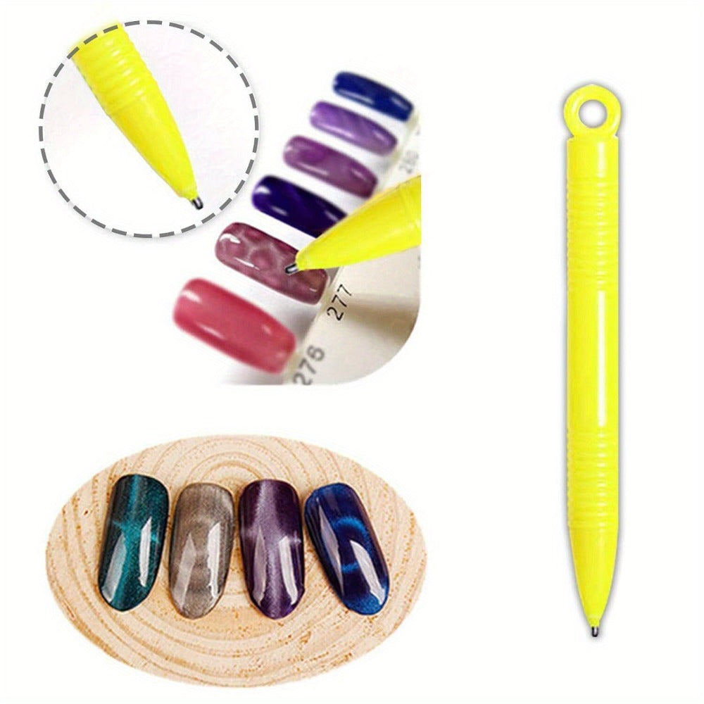 Cat Eye Gel Polish Kit 14Pcs Magnetic UV Nail Polish Set with Magnet Pen, 3D Shimmer Cat Eye Nail Art — image 9