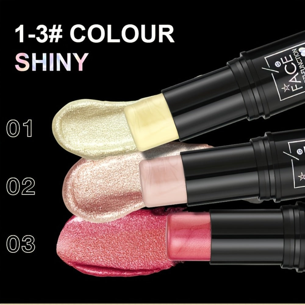 3-in-1 Makeup Stick Set 6pcs – Waterproof Blush Eye Shadow & Highlighter Stick, Long-Lasting Moisturizing Cream Formula — ima