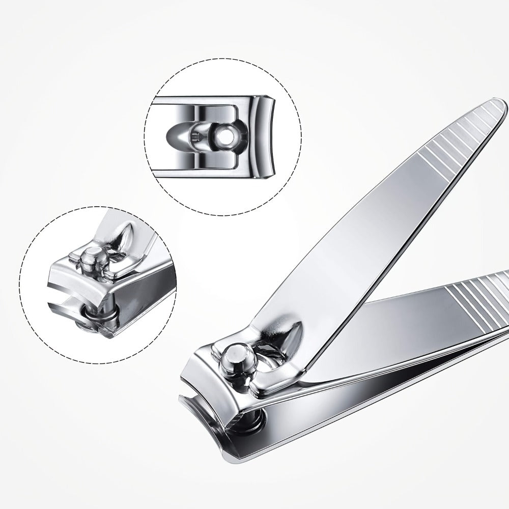 Silver Nail Clippers Bulk Pack, 100-Piece Set with Concave Cutting Edges, Tapered Corners and Lever Handles — image 5