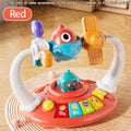Dinosaur Piano Toy for Kids, Rotatable Smart Music Box with Space Theme, Mini Electronic Musical Instrument for Toddlers — im