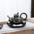 20.3 oz Heat-Resistant Glass Tea Set with 4 Cups
