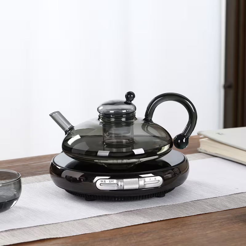 20.3 oz Heat-Resistant Glass Tea Set with 4 Cups