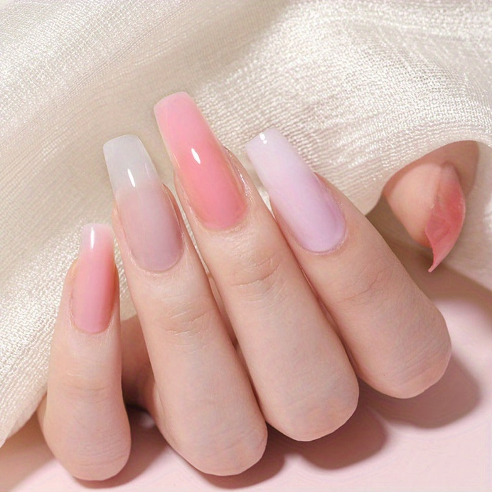 36-Color Polygel Nail Extension Kit with LED UV Lamp, Complete Poly Gel Starter Set with Dual Forms, Slip — image 23