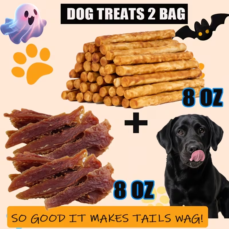 Dog Treats Chicken, Duck and Egg Yolk Assortment with Multi-Bag, 350g and 25 x 4g Options for Dog Reward Use — image 31