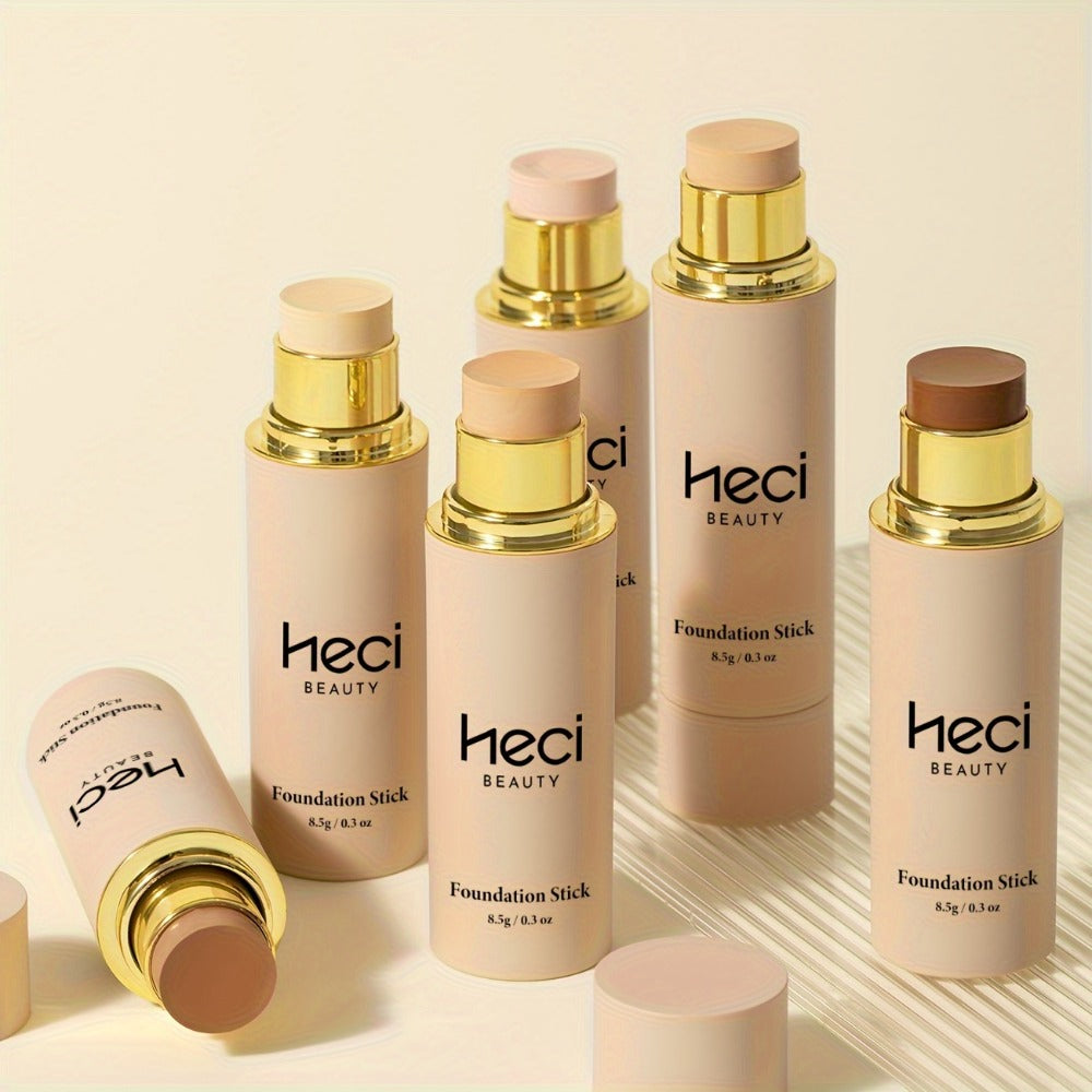 CC Cream Foundation Stick 2-Pack – Full Coverage Concealer, Waterproof Long-Lasting Natural Matte Finish, Lightweight Moistur