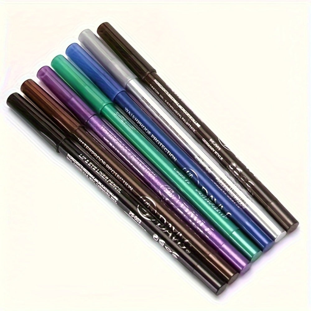 Waterproof Eyeliner Pencil Set 12 Colors with Sharpener Long Lasting Multicolor Eye Liner Kit for Daily Wear Stage Cosplay Fe