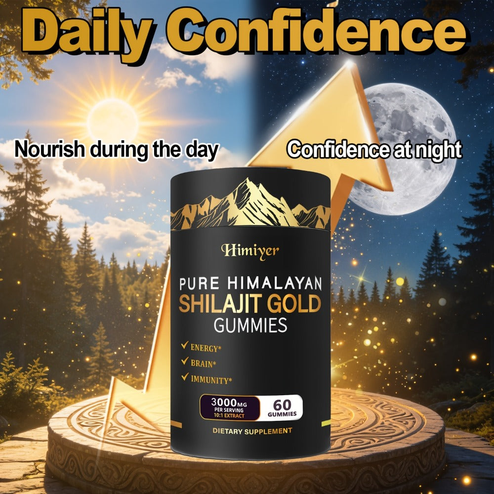 Himalayan Shilajit Golden Gummies with Panax Ginseng Ginger Tribulus 10:1 Extract for Bath Time, Home Spa and Personal Care —