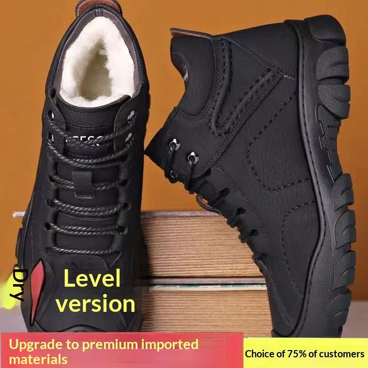 Outdoor Thermal Shoes With Front Laces