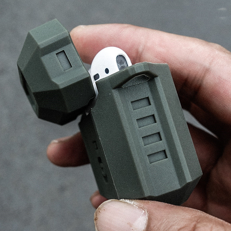 Compatible with Apple, AirPods Tactical Drop Protective Headset Silicone Case