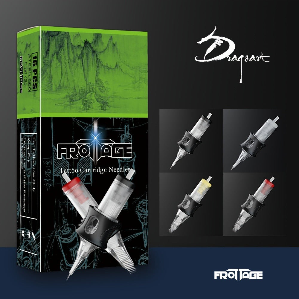 Tattoo Cartridge Needles with Frotage Label, 26 Retained RL RLT RS CM and M1 Cartridge Size Options — image 2