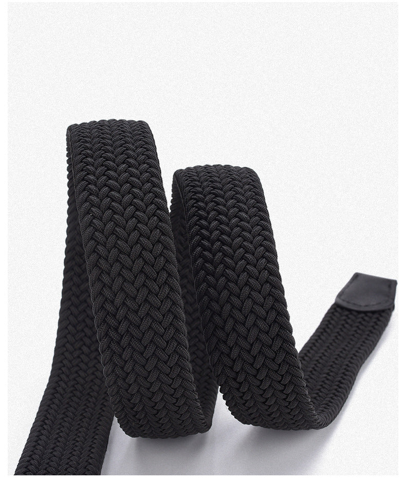 Versatile Pin-buckle Elastic Woven Canvas Belt