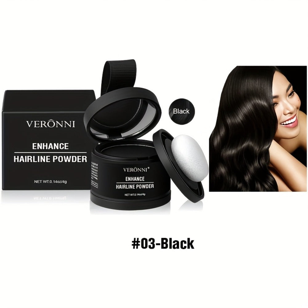 Hairline Shadow Powder Kit with Brush – Waterproof Hairline Concealer & Hair Root Touch Up Powder | Instant Fuller-Looking Ha