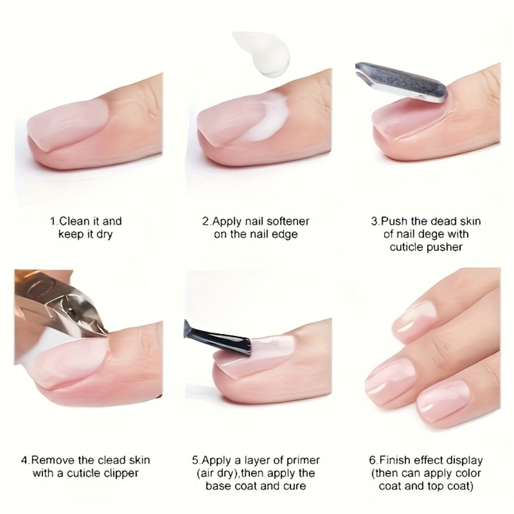 Nail Cuticle Remover Stick 3-Pack Dead Skin Softener with Nail Oil Formula – Anti-Hangnail Cuticle Care Tool for Finger Trimm