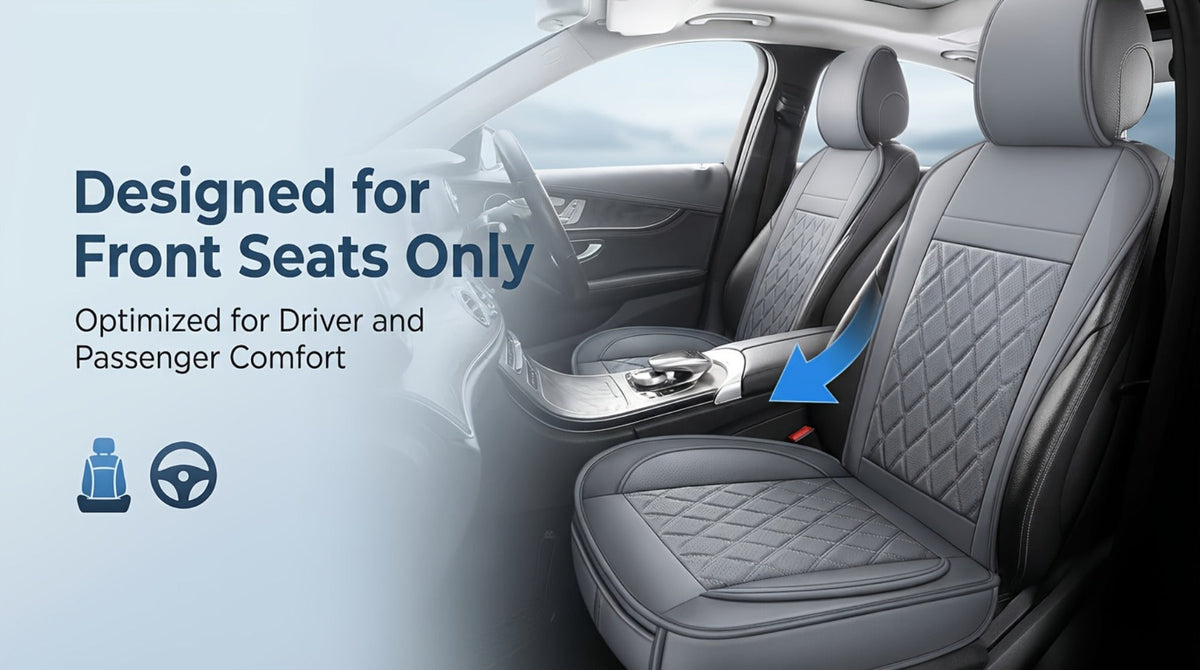 Car Seat Covers Front Pair with Full-Surround High-Back Design and Fifteen Color or Pattern Options — image 21