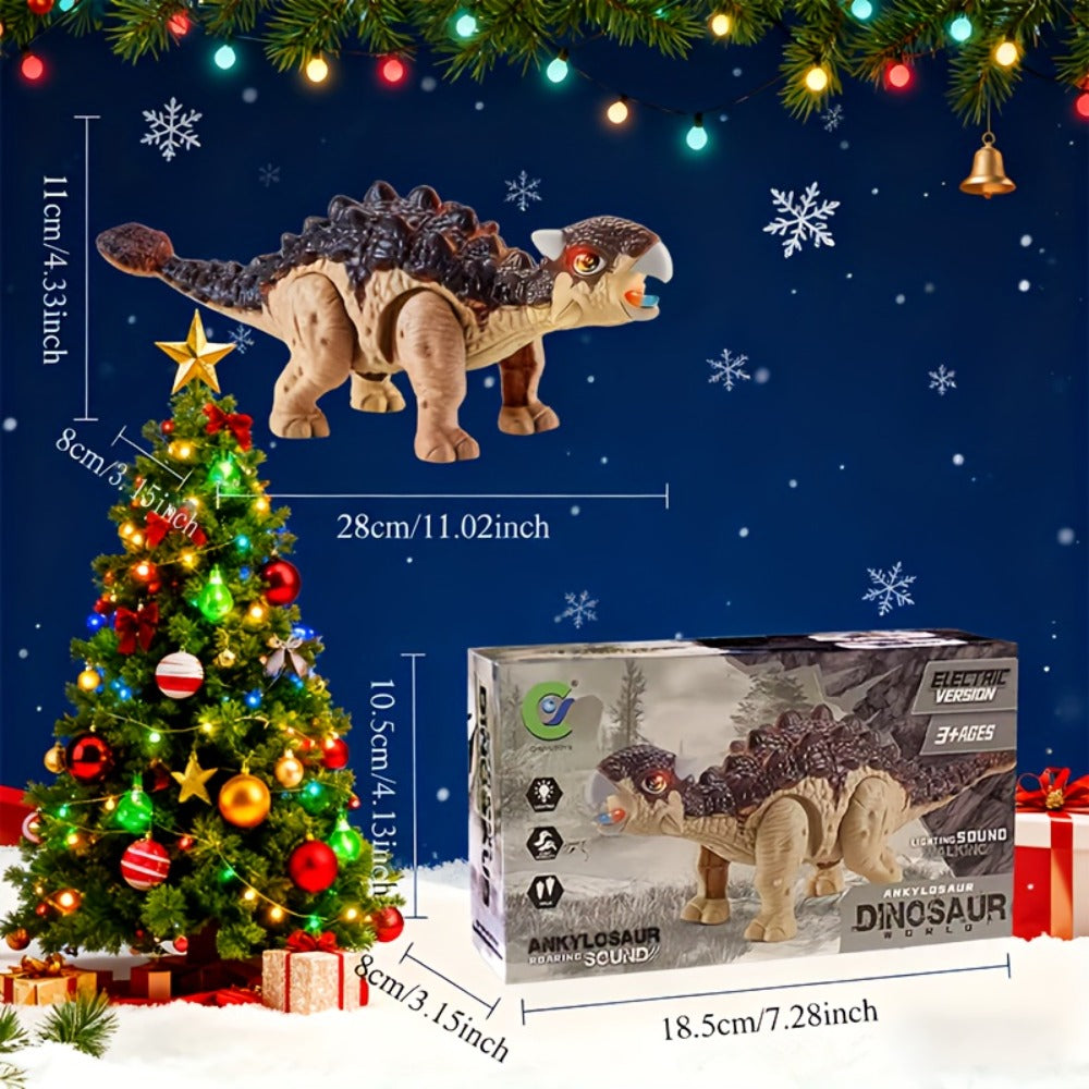 Battery-Powered Walking Ankylosaurus Dinosaur Toy with Roaring Sound and Random-Color Checkout — image 8