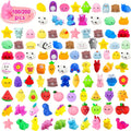 Mochi Squishies Bulk Pack 100 or 200 Pcs, Kawaii Mini Squeeze Toys for Kids Party Favors, Classroom Prizes — image 7