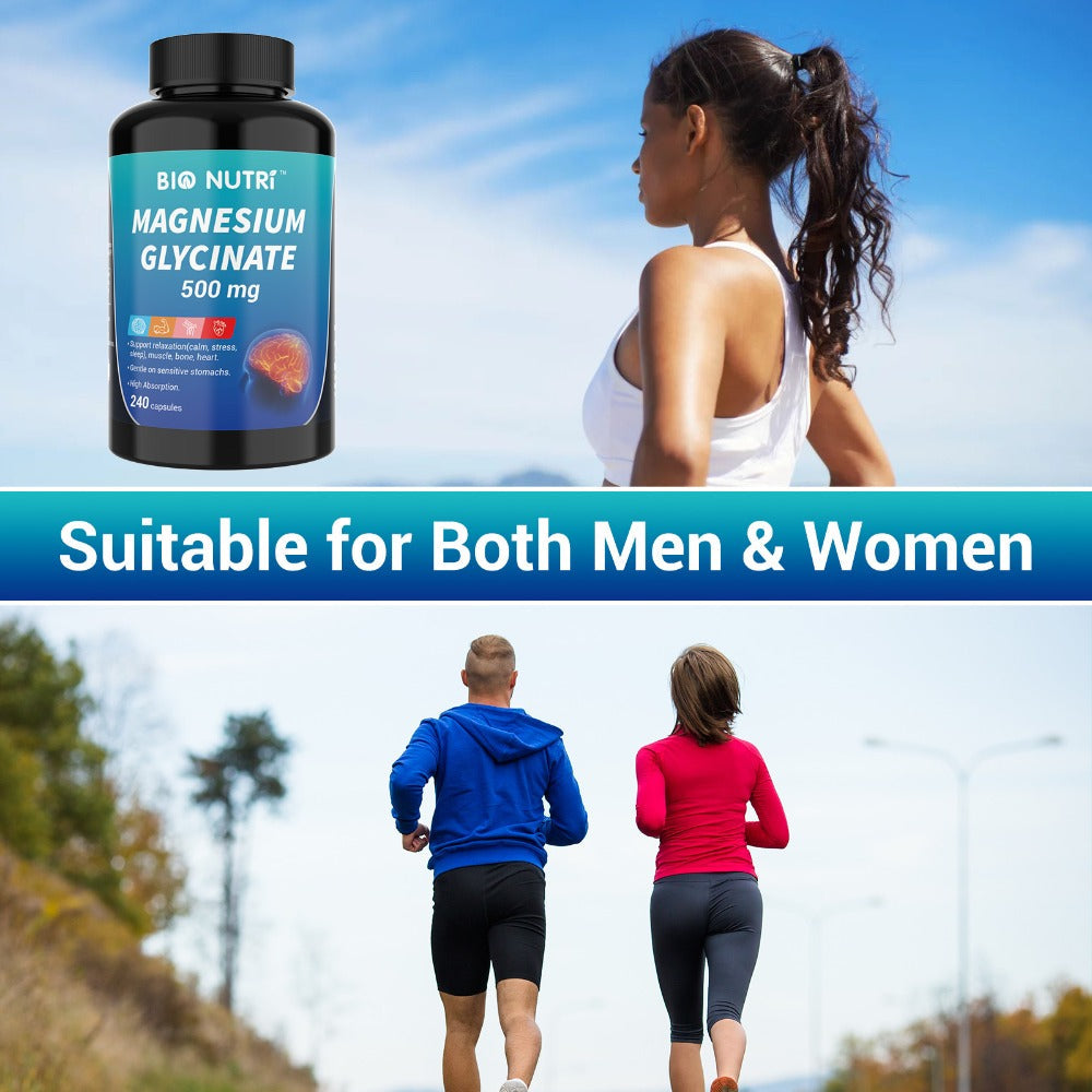 Magnesium Glycinate 500mg Chelated Capsules, Deep Sleep, Stress & Relaxation Supplement for Women & Men — image 4