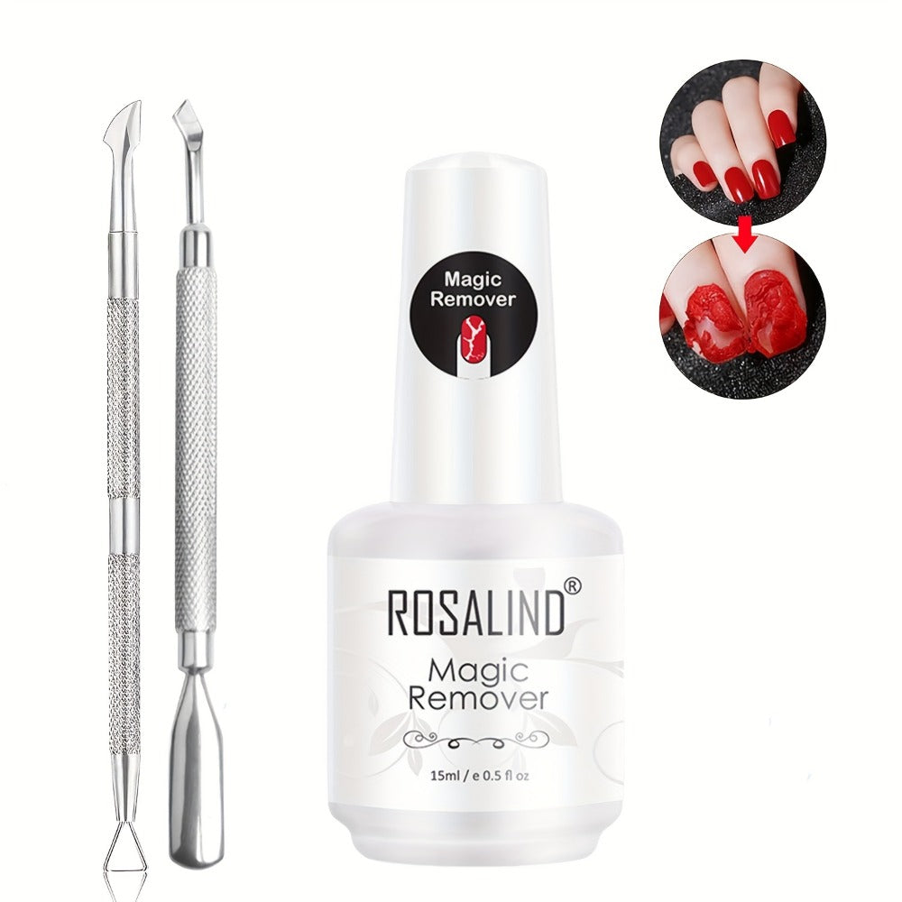 Gel Nail Polish Remover Kit, Formula Removes Gel in 2, 5 Minutes, No Foil or Soaking Needed, Professional — image 1