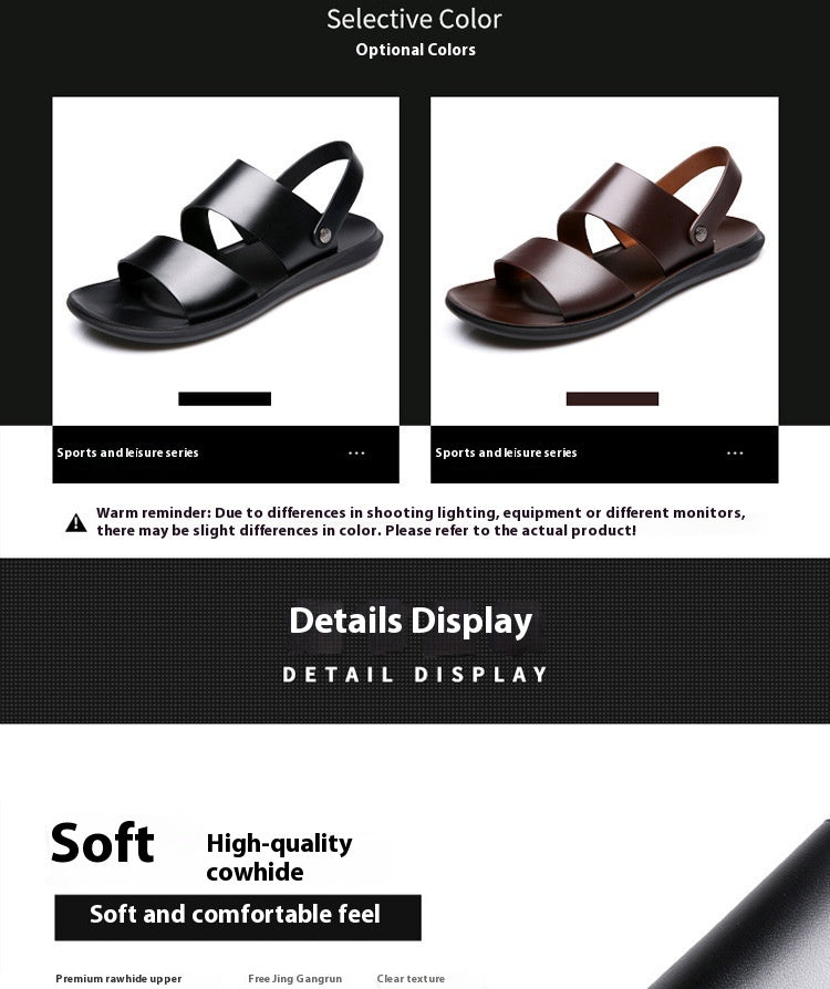 Men's Casual Beach Shoes With Soft Sole And Anti Slip Function