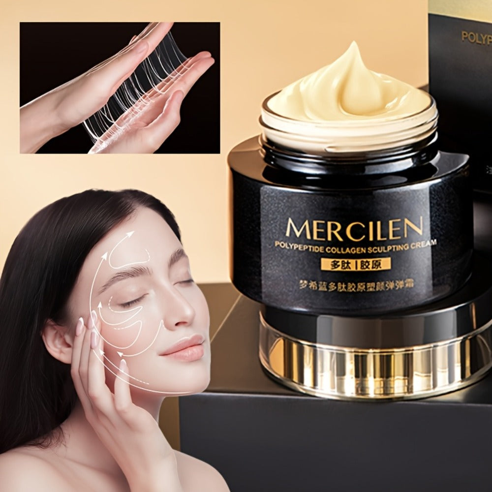 Face Cream Collagen Hyaluronic Acid Formula with Squalane, Glycerin and Alcohol-Free Bottle Format — image 1