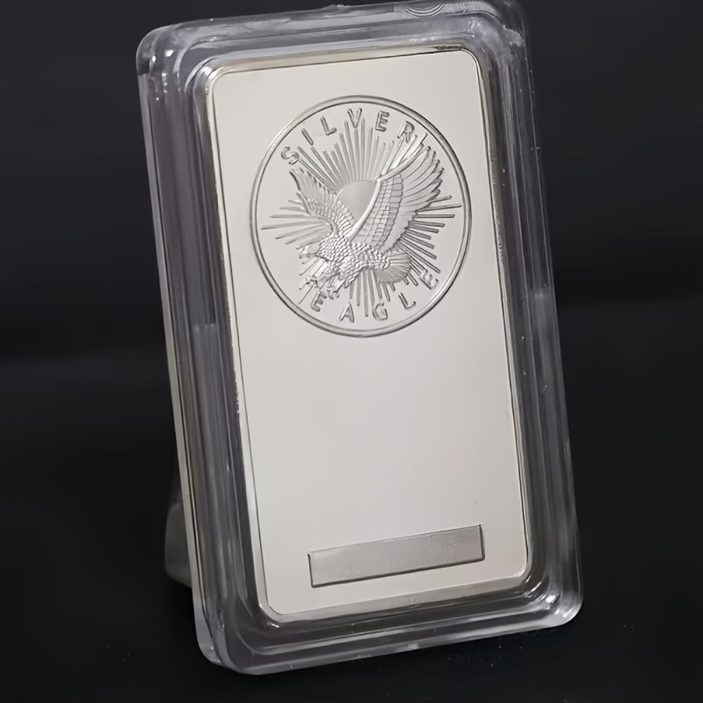 1oz Silver Eagle Statue 99% Pure Metal Collectible Figurine for Garden, Patio and Yard Use — image 5