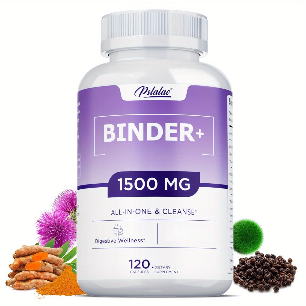 Dietary Supplement 13-in-1 Binder Capsules with Activated Charcoal, Zeolite and Bentonite Clay, 120 Count — image 1
