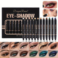 Shimmer Eyeshadow Stick Set 12 Pcs Double-Ended Glitter Cream Eye Shadow Pencil Waterproof, for Makeup, Travel and Everyday V