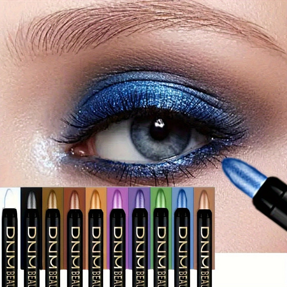 Smoky Eye Shadow Pen Set 10 Colors, Waterproof Rotating Eyeshadow Stick with Pearlescent & Matte Finishes — image 2