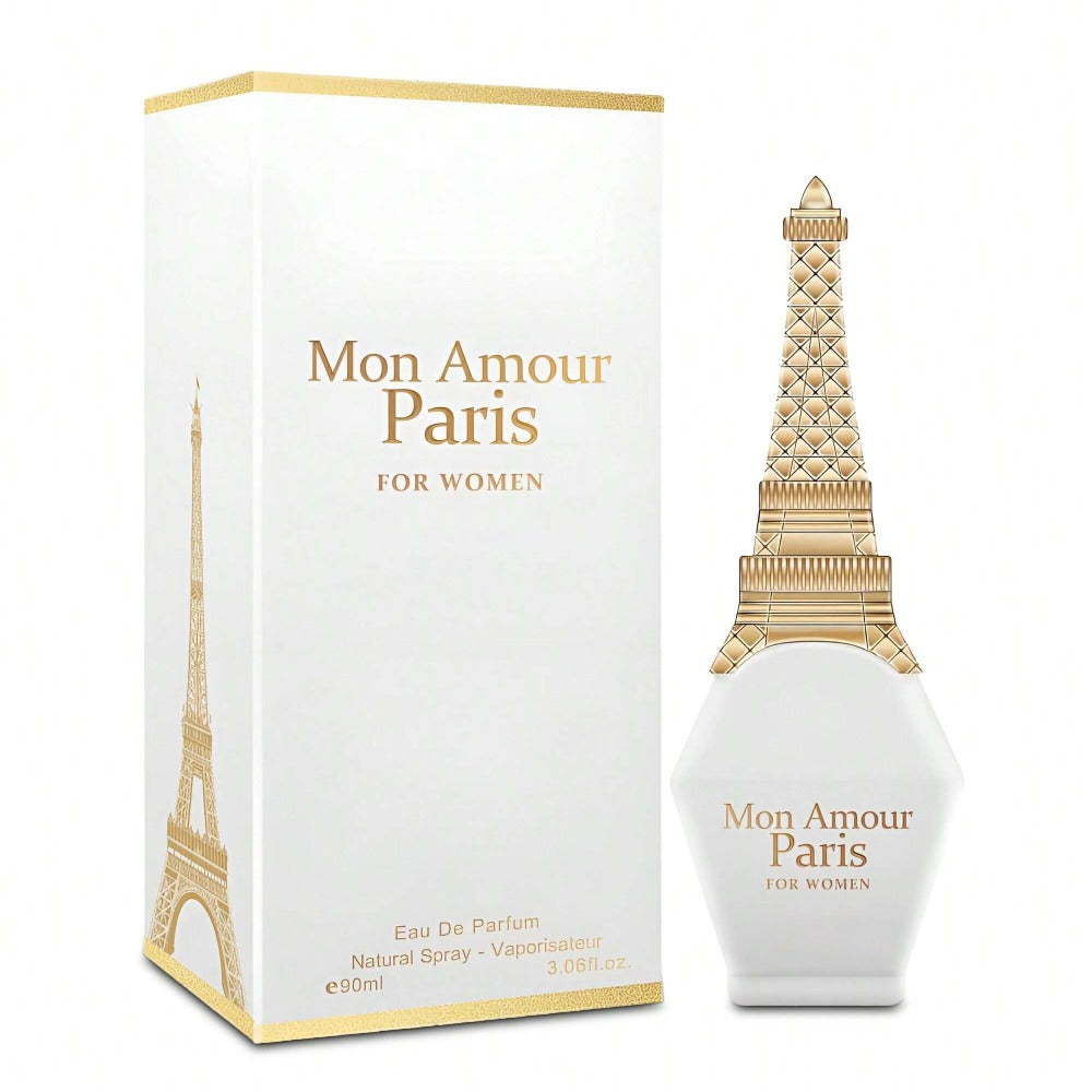 Eau de Parfum Mon Amour Paris for Women 100ml in Eiffel-Tower Bottle & Cream Gift Box for Daily Wear — image 4