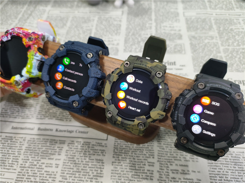 Outdoor Smartwatch With Bluetooth Calling Compass Flashlight And Sports Features