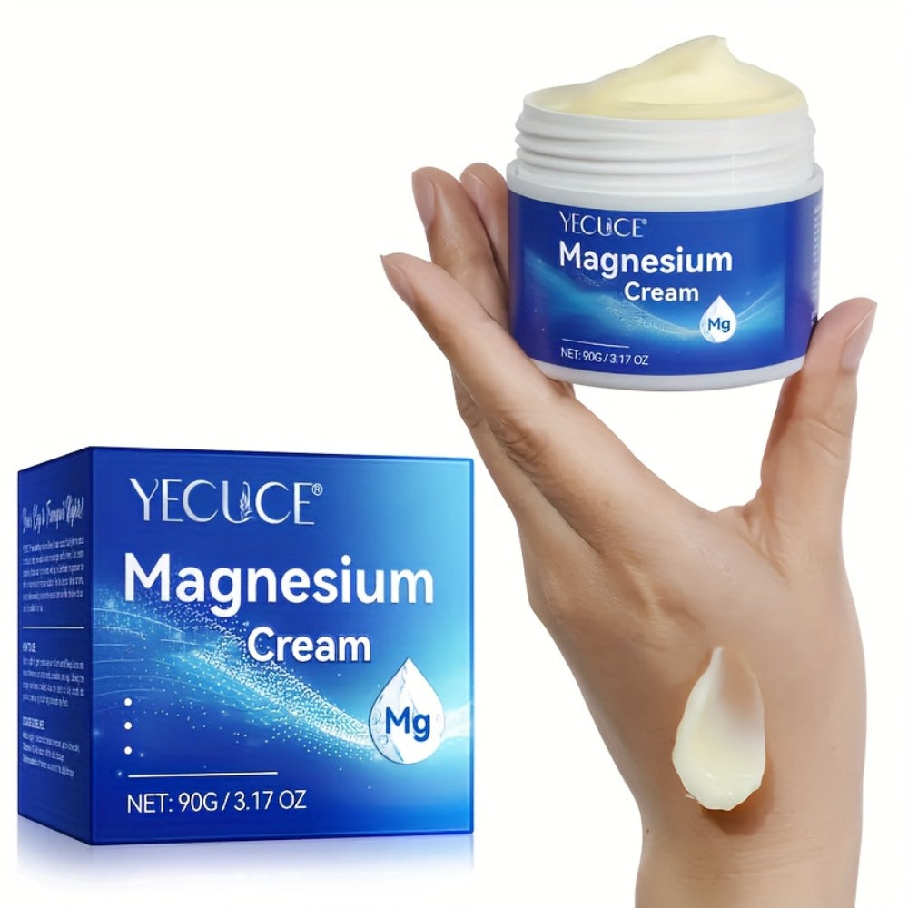 Magnesium Sleeping Cream 2-Pack 180g Each – Pure Magnesium Chloride Overnight Body Moisturizer, Alcohol-Free Dry Skin Relief 