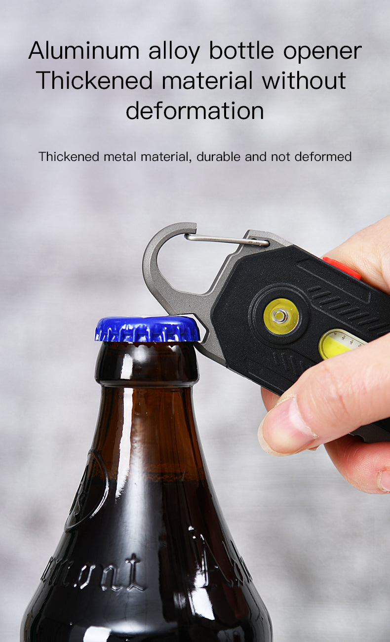 Multifunctional Charging Emergency Light Convenient Keychain Work Light COB High Brightness Maintenance Light Outdoor Camping LED Light