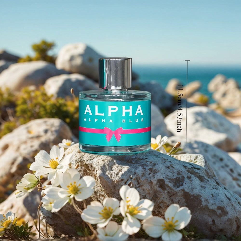 Perfume for Women Alpha Blue 100ml EDT Spray with a Sweet Floral Fragrance Profile in a Distinctive Bottle Presentation — ima