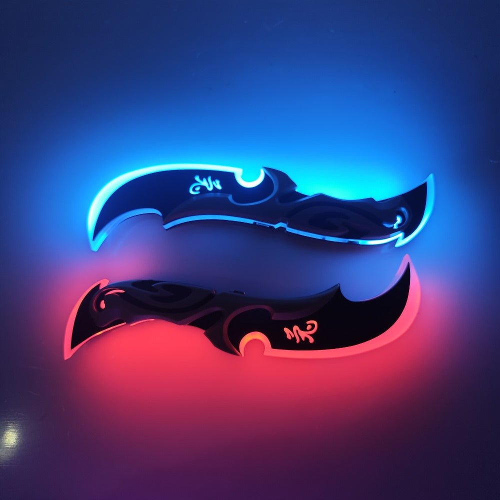 Costume Accessories Rechargeable LED Half Moon Blade Prop, 30cm, with Five Light Color Options — image 15
