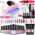 Gel Nail Polish Kit with UV Lamp & Electric Nail Drill – 12 Colors Gel Polish Set, Poly Extension Gel, Top & — image 31