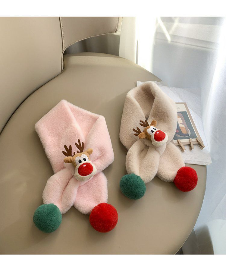 Children's Scarf Warm Plush Thick Windproof
